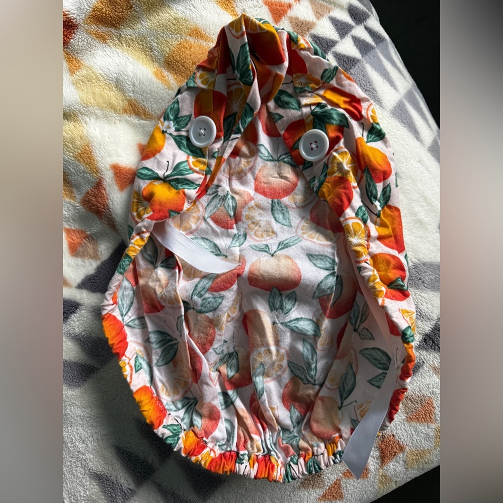 Orange Print Scrub cap - Picture 4 of 4